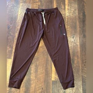 Vuori Mens joggers XL Burgundy Sunday Performance Drawstring Athletic